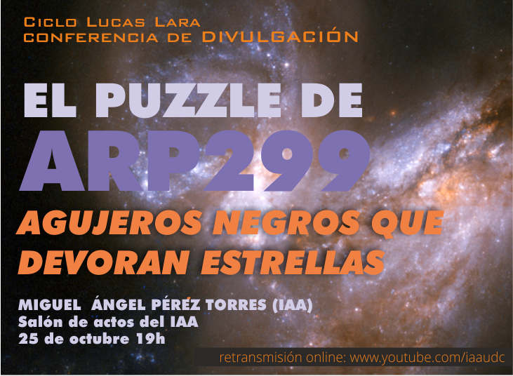 The Arp299 puzzle. Black holes that devour stars