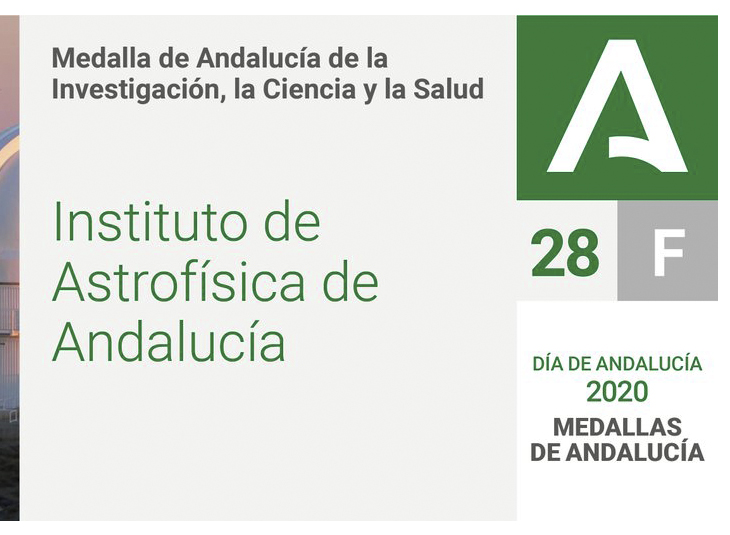 The Institute of Astrophysics of Andalusia, Medal of Andalusia 2020
